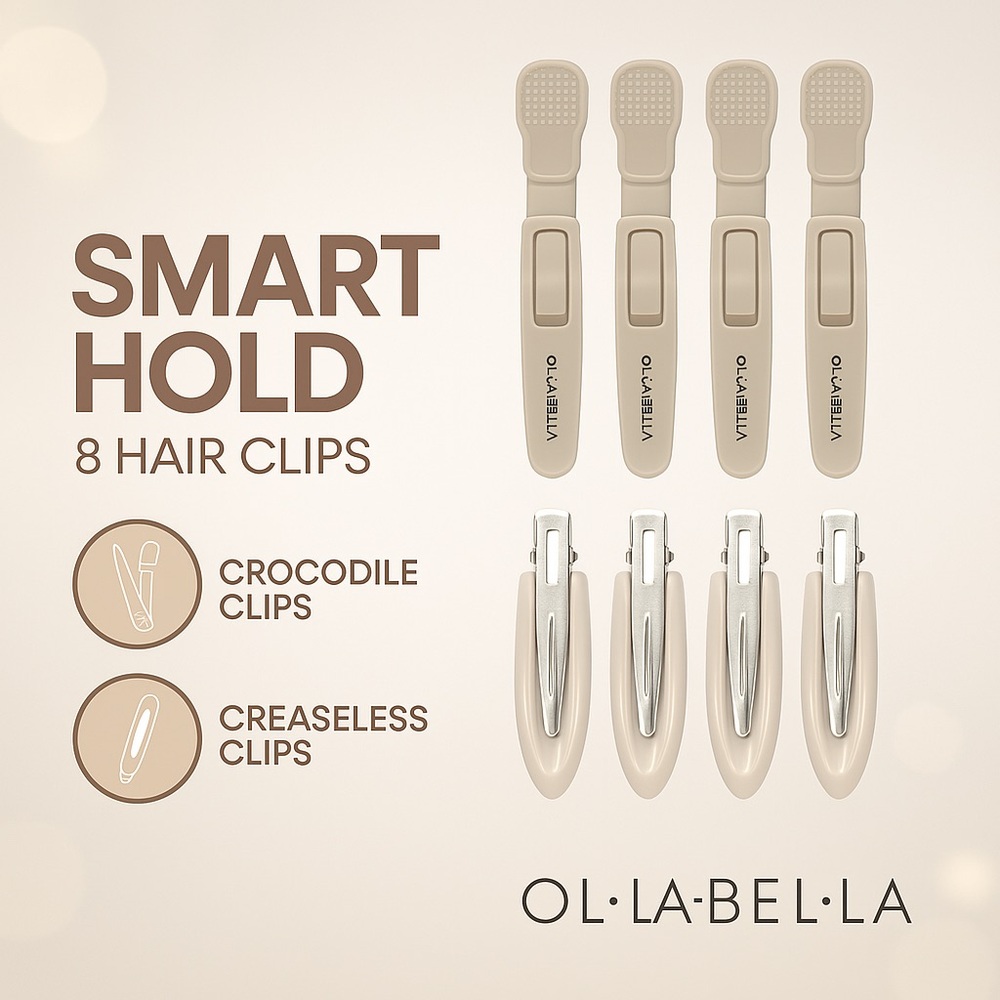 Olabella Beige Hair Clips Set